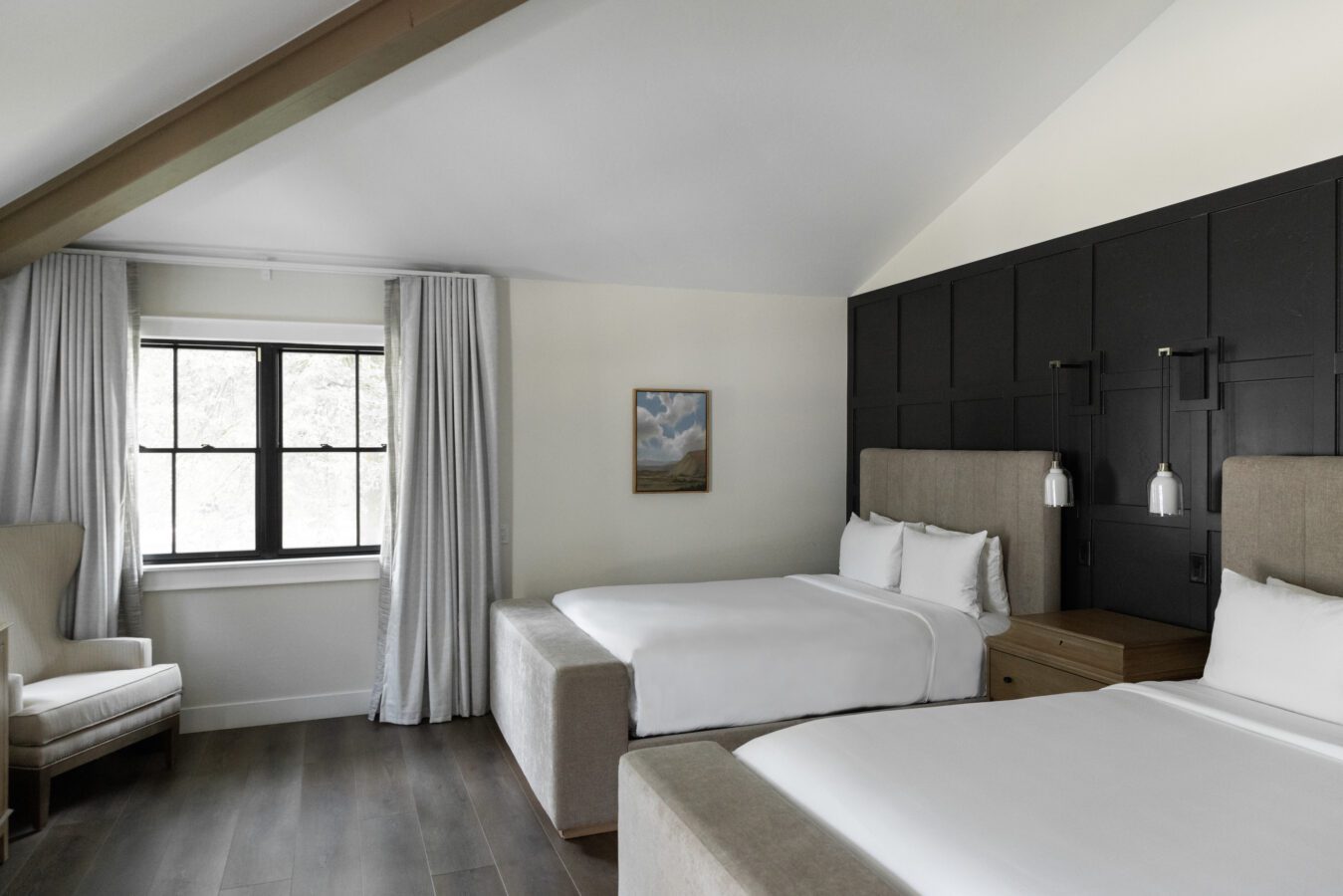 Queen beds side by side