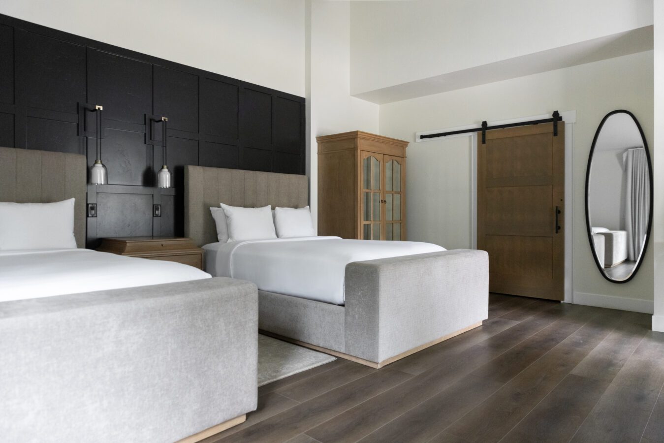 Queen beds side by side