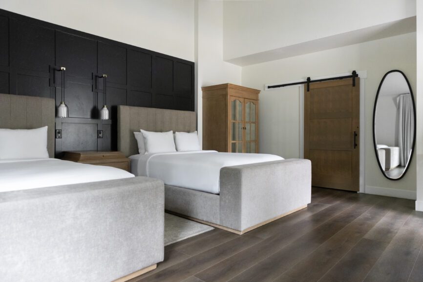 Queen beds side by side