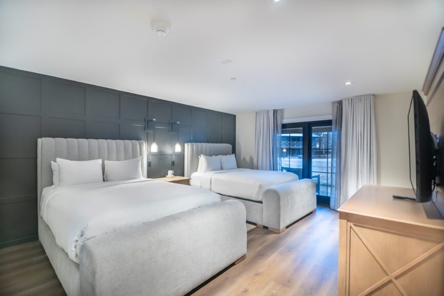 Queen beds side by side