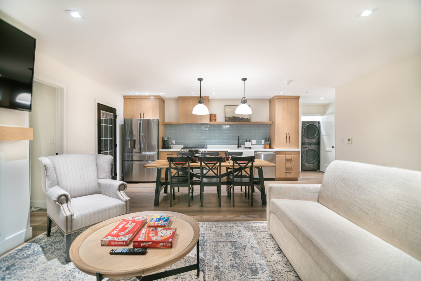 Three-Bedroom Suite Living & Dining Room