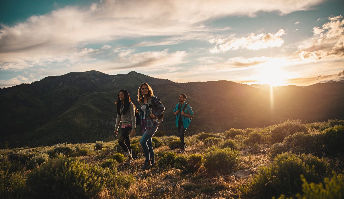 Group of people hiking