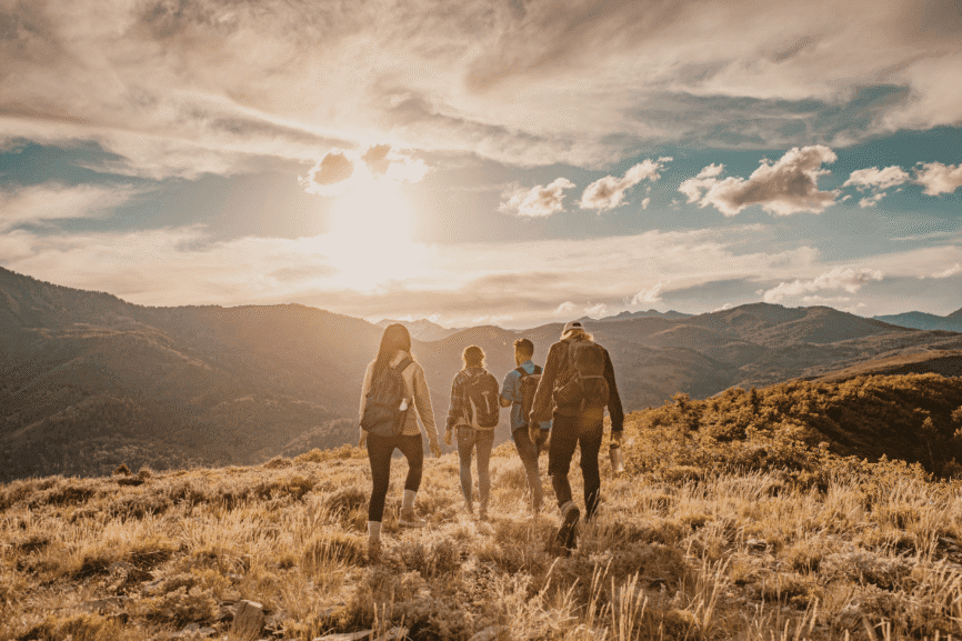 Group of people hiking