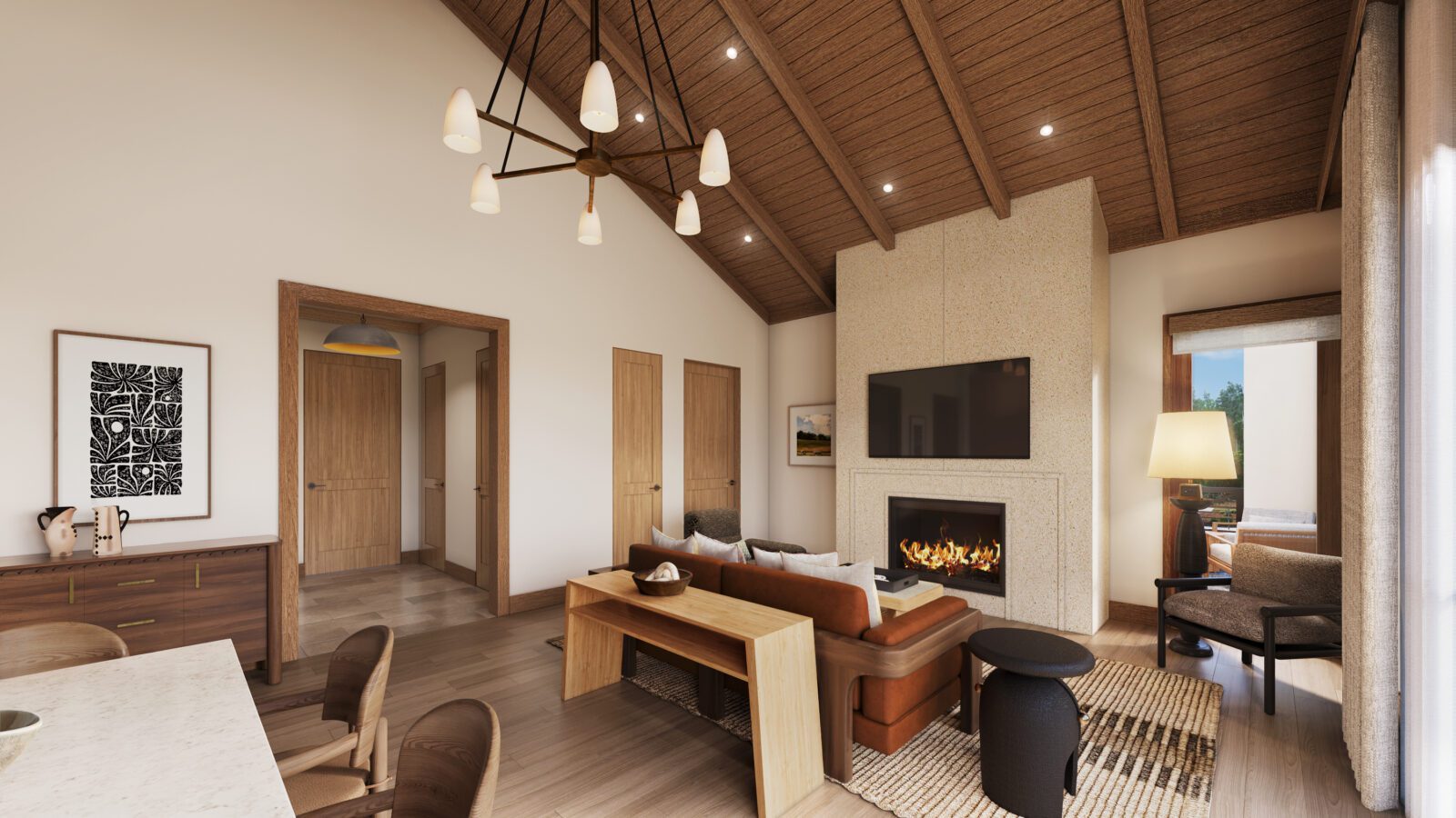 Condo living room interior
