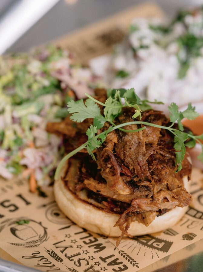Meat on the bun
