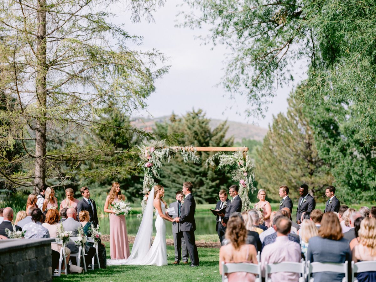 Homestead lawn wedding ceremony venue
