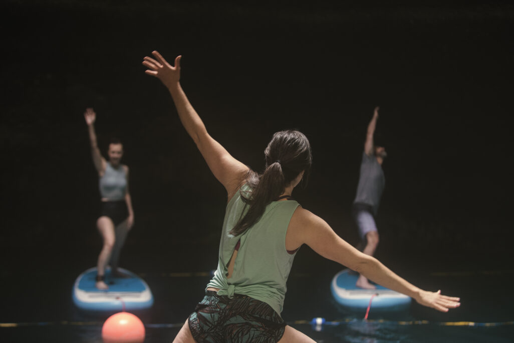 Group of women exercising 