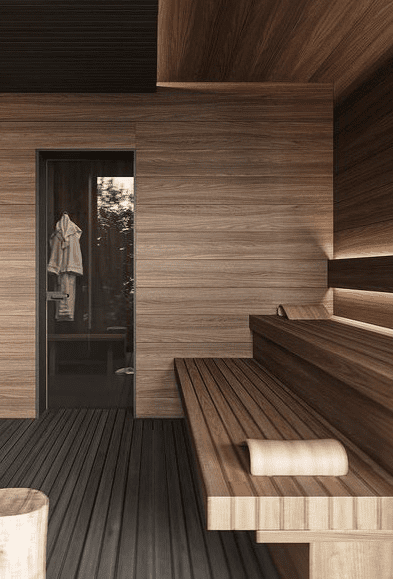 Sauna interior