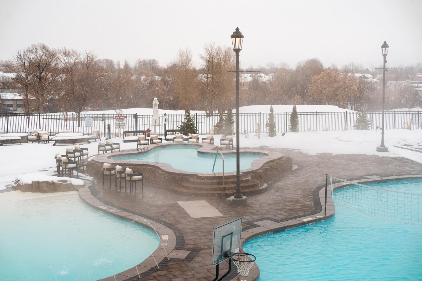The Pools in Wintertime at Homestead