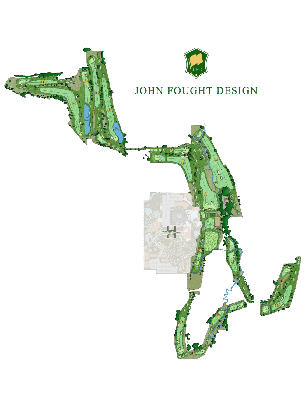 Homestead Golf John Fought Design Aerial Map