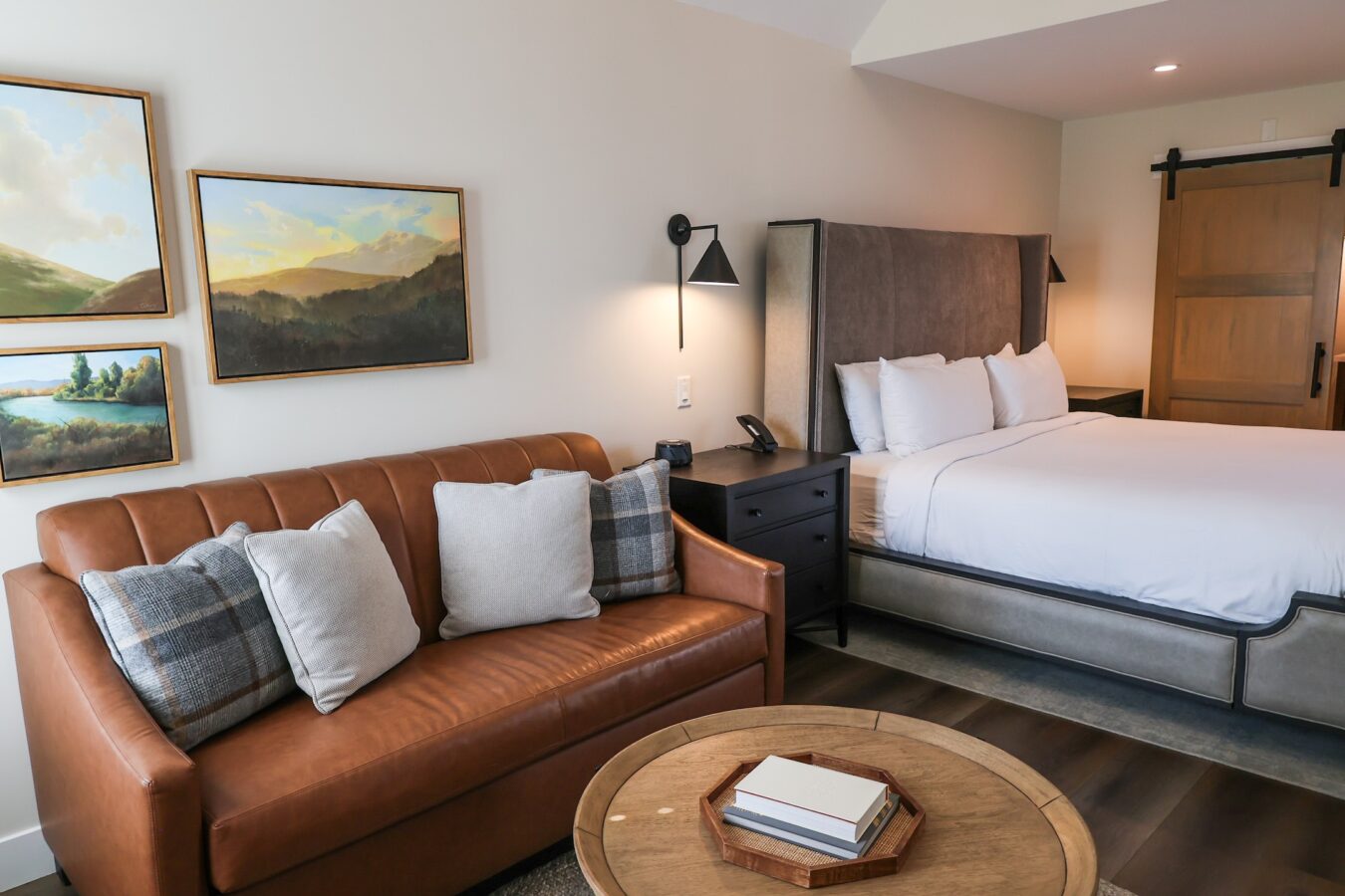 View of bedroom within guest cottage accommodations