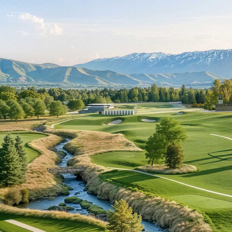 Homestead Golf Double Green Feature Rendering